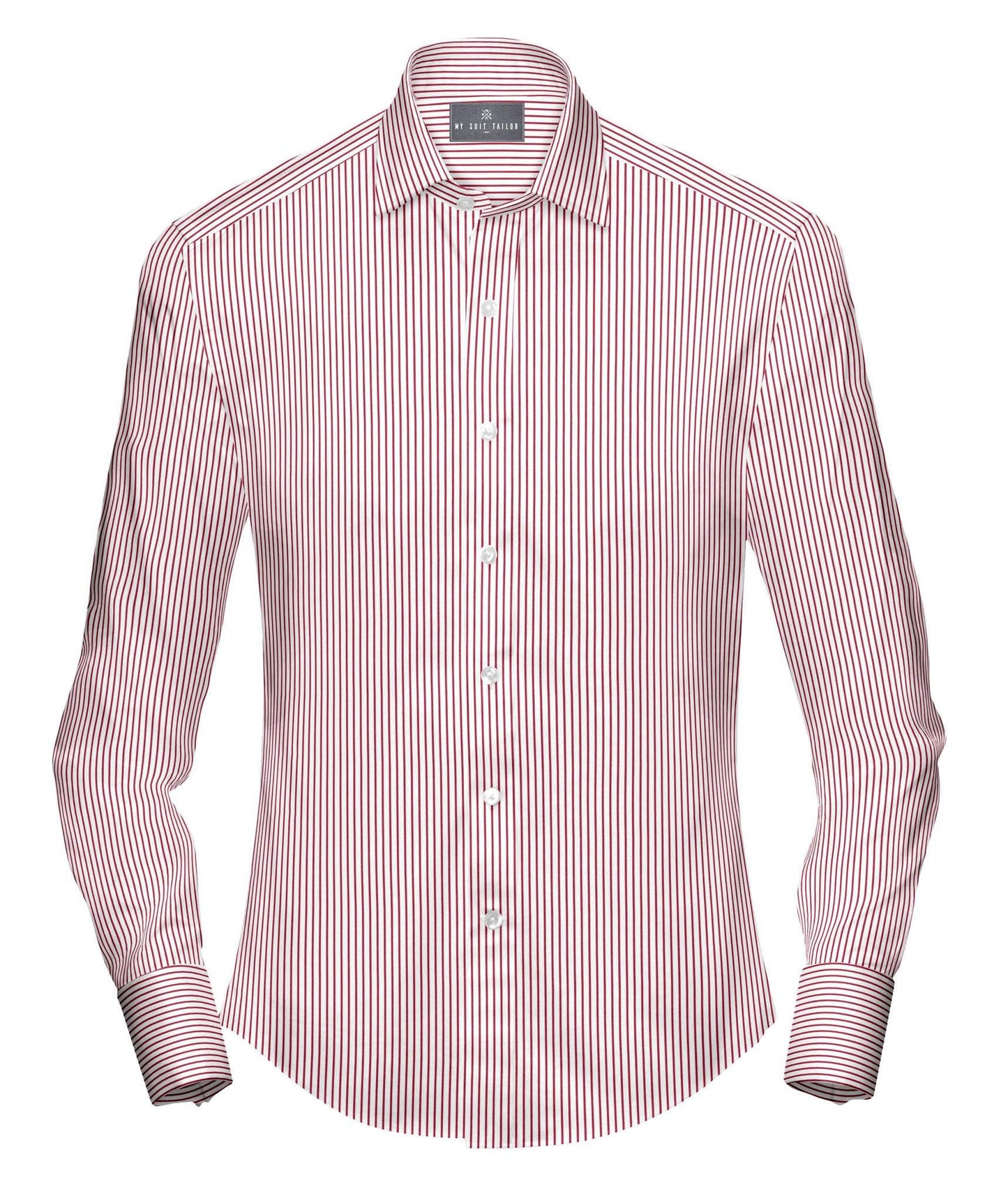 mens white striped dress shirt Scully - Mens FLUR Stripe NOTCH Collar Shirt