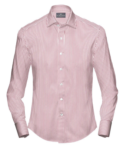 Buy Formal White with Red Striped Shirt | Custom Red Shirts for Office My Suit Tailor Slim / XXL - 17.5 Buy Formal White with Red Striped Shirt | Custom Red Shirts for Office My Suit Tailor Slim / XXL - 17.5