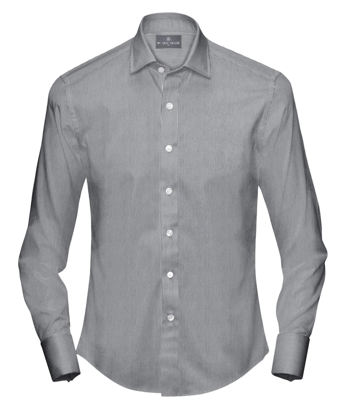 Buy Grey Stripe Shirt for Office Custom Grey Shirt for Men Online Slim / M - 16 Buy Grey Stripe Shirt for Office Custom Grey Shirt for Men Online Slim / M - 16