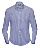 Buy Tailored Shirt for men: Blue Bengal Stripe Shirt | My Suit Tailor