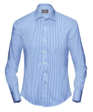 Buy Tailored Shirt for men: Sky Blue Bengal Stripe Shirt | My Suit Tailor
