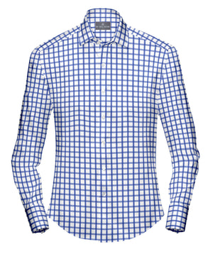 Blue Check Dress Shirt