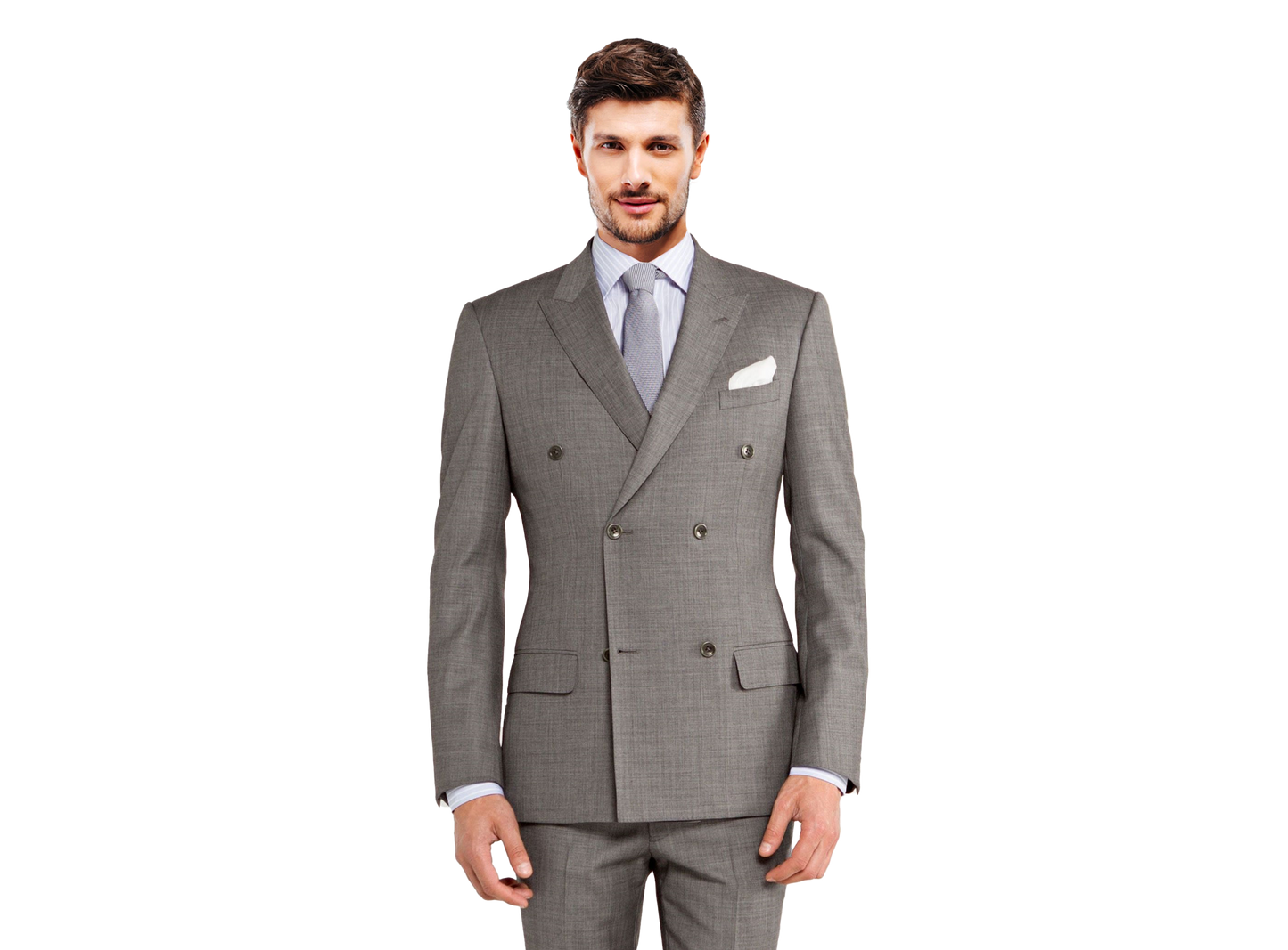 Custom Endeavour Grey Italian Suit – Loro Piana Super 130s Wool