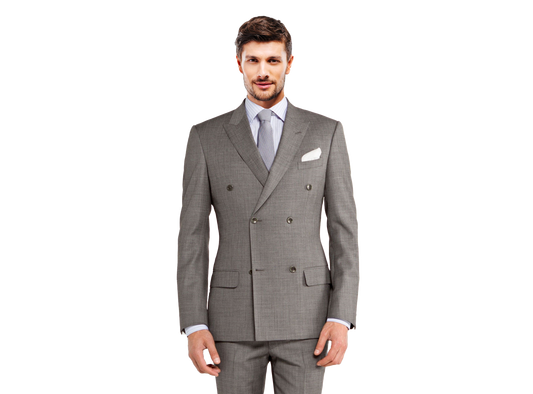 Custom Endeavour Grey Italian Suit – Loro Piana Super 130s Wool