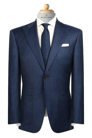 Light Navy Custom Italian Suit