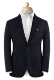 Dark Navy Stripe Suit-Italian Fabric