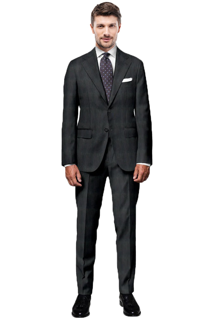 Grey Herringbone Suit-Vitale Barberis Canonicco