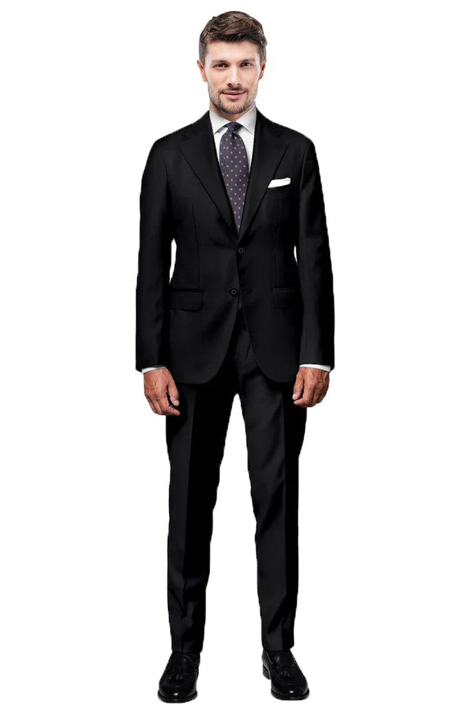 VBC-Black Herringbone Suit