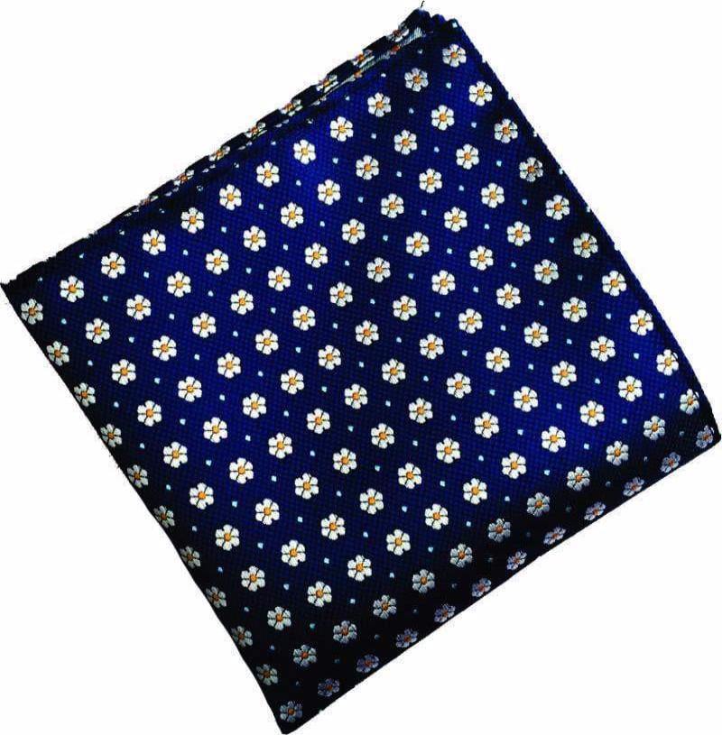 Blue Floral Handkerchief