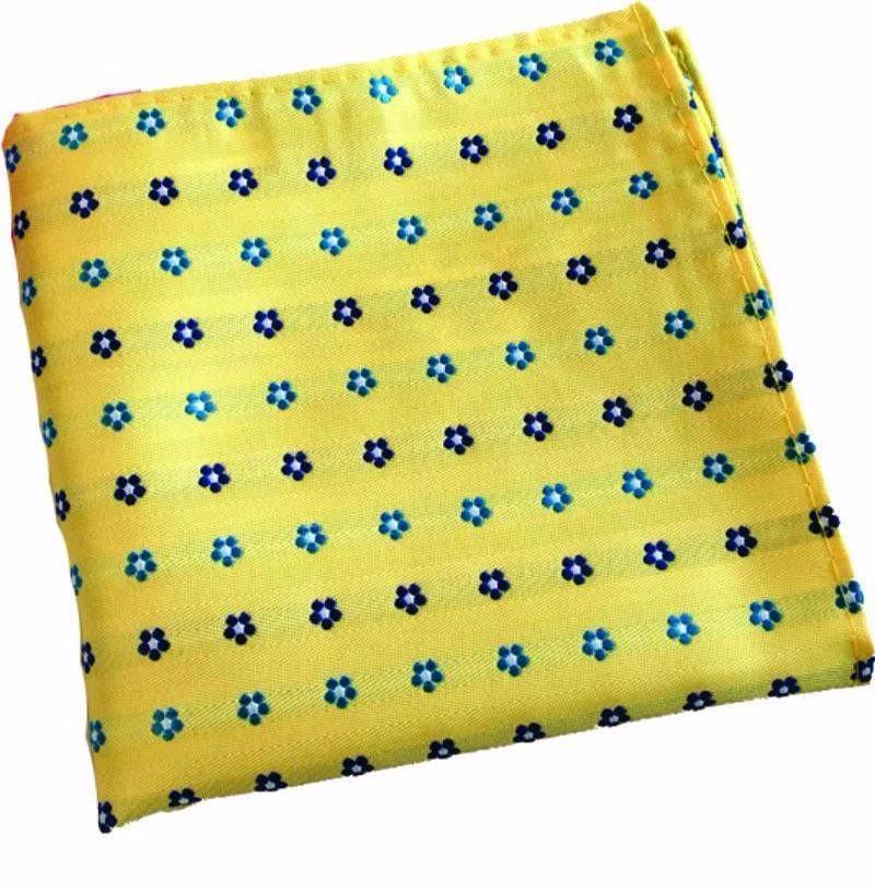 Yellow Floral Pocket Handkerchief
