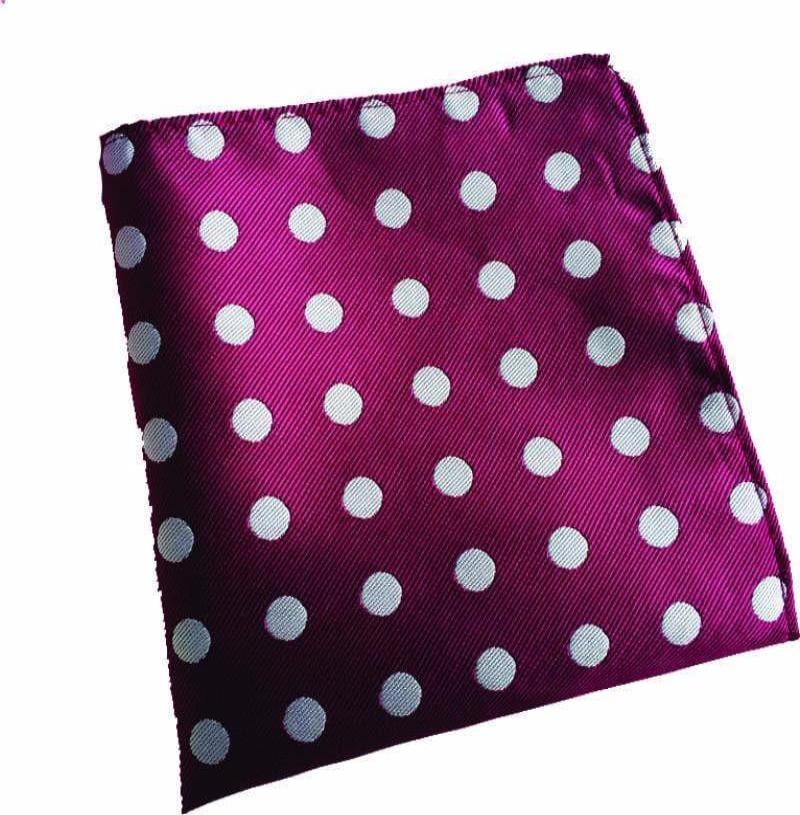 Maroon Dotted Handkerchief