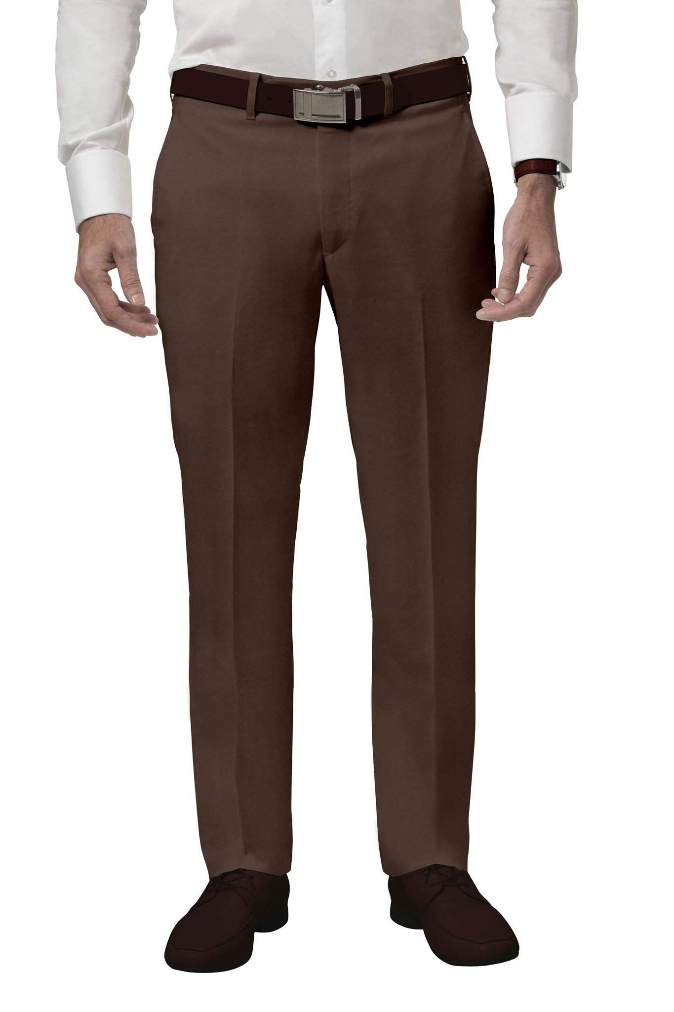 Trousers For Men: Buy Brown Cotton Pants | My Suit Tailor Slim / 36 Trousers For Men: Buy Brown Cotton Pants | My Suit Tailor Slim / 36