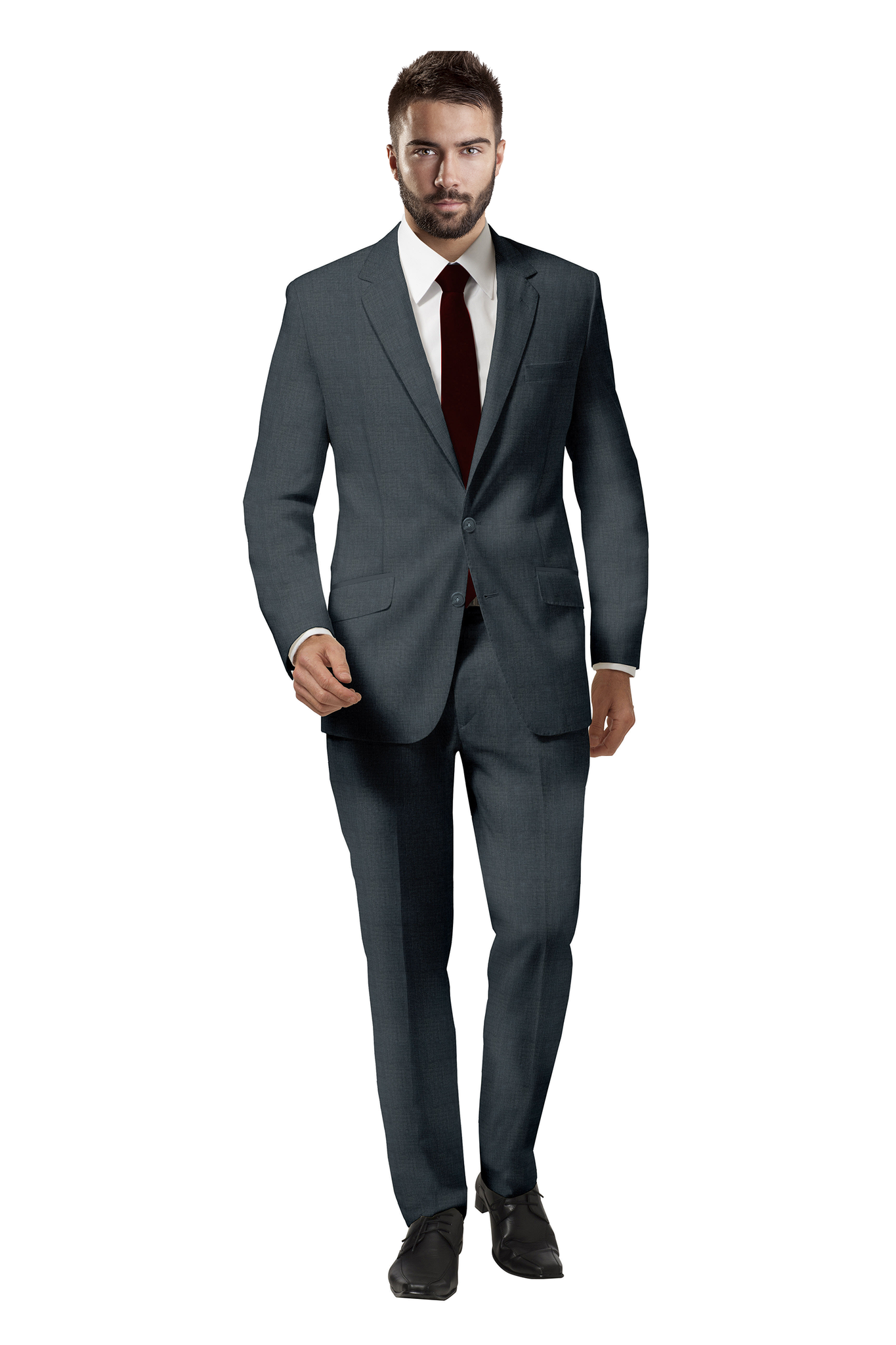 Grey Birds Eye Suit for Men Buy Custom-Tailored Suits Online for