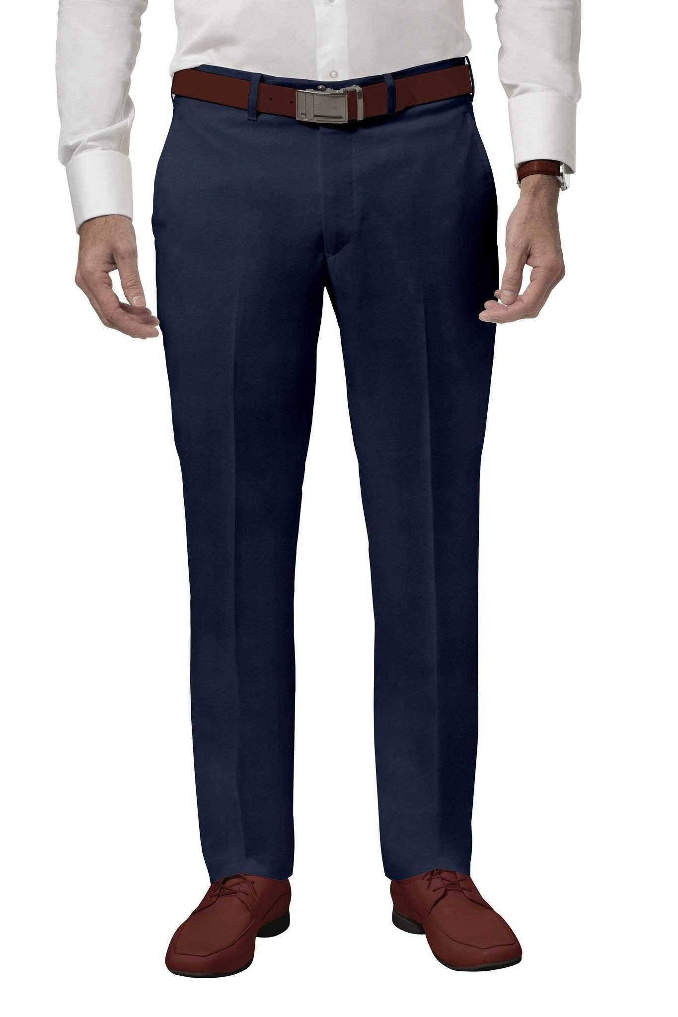 Blue Dress Pants for Men | Tailored Formal Trousers Regular / 44 Blue Dress Pants for Men | Tailored Formal Trousers Regular / 44