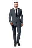 Suits for men: Buy Banker Grey Stripe Suit Online- My Suit Tailor