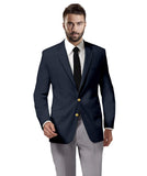Blazer & Jackets for men: Buy Navy Blazer - Basket Weave Online- My Suit Tailor
