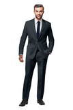 Suits for men: Buy Dark Grey Prince of Wales Suit Online- My Suit Tailor