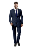 Suits for men: Buy Cobalt Blue Stripe Suit Online- My Suit Tailor