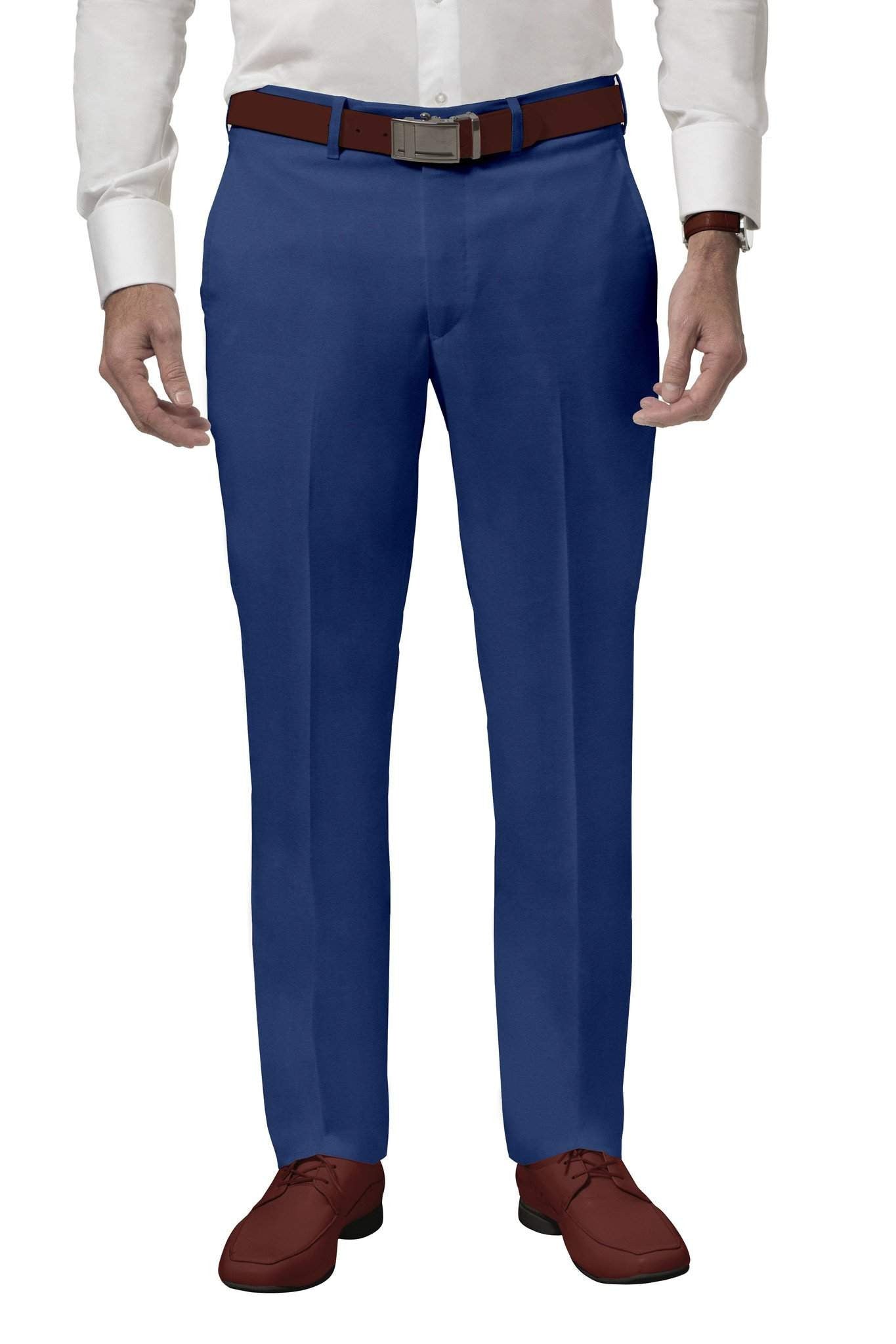 Buy Royal Blue Dress Pants | Tailored Formal Trousers - Vitale Barberis Canonico | My Suit Tailor Regular / 36 Buy Royal Blue Dress Pants | Tailored Formal Trousers - Vitale Barberis Canonico | My Suit Tailor Regular / 36