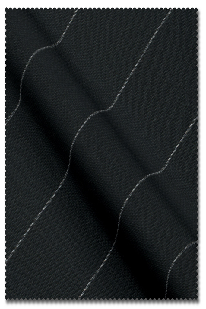 Milano Black Broad Stripe Suit