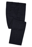 Dark Navy Stripe Suit-Italian Fabric