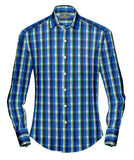 Buy Tailored Shirt for men: Indigo Checks Shirt| My Suit Tailor