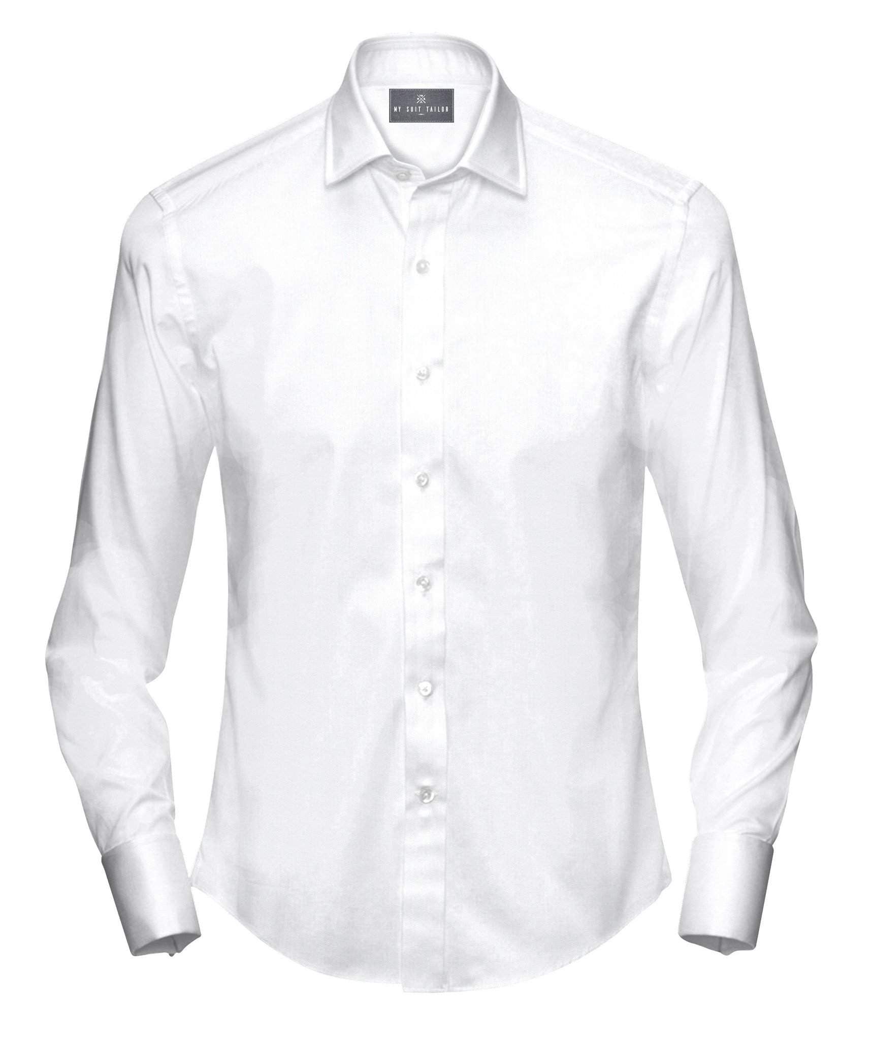 White Wrinkle-Free Dress Shirt for Men | Custom Non-Iron Shirt – My Suit Tailor Regular / L