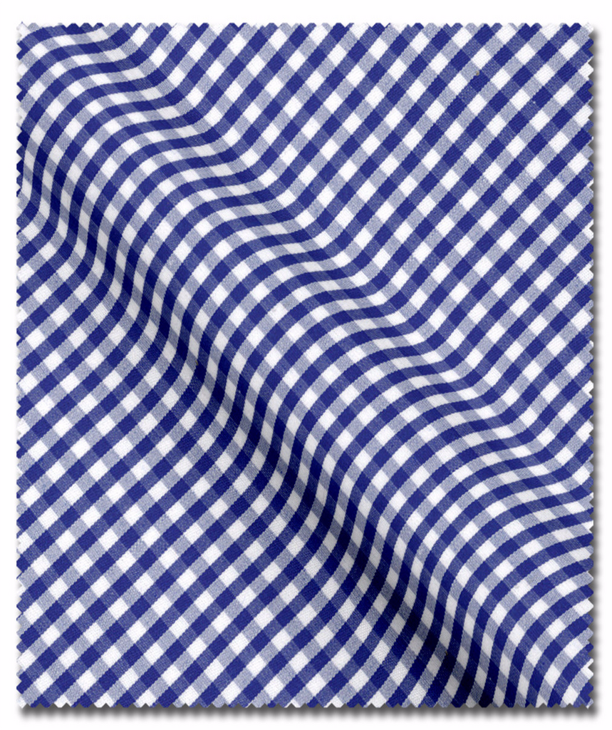 Royal Blue Mini Gingham Shirt