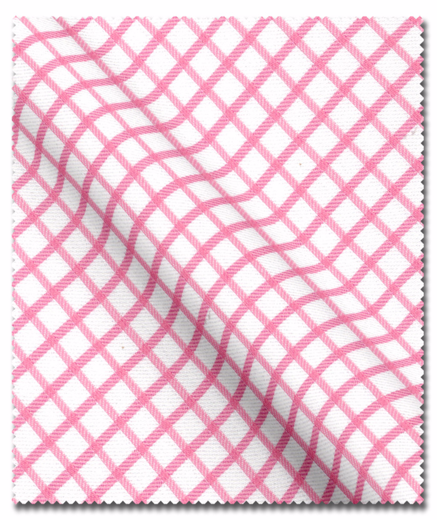 Buy Tailored Shirt for men: Pink on white check shirt| My Suit Tailor