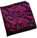Red Paisley Pocket Square