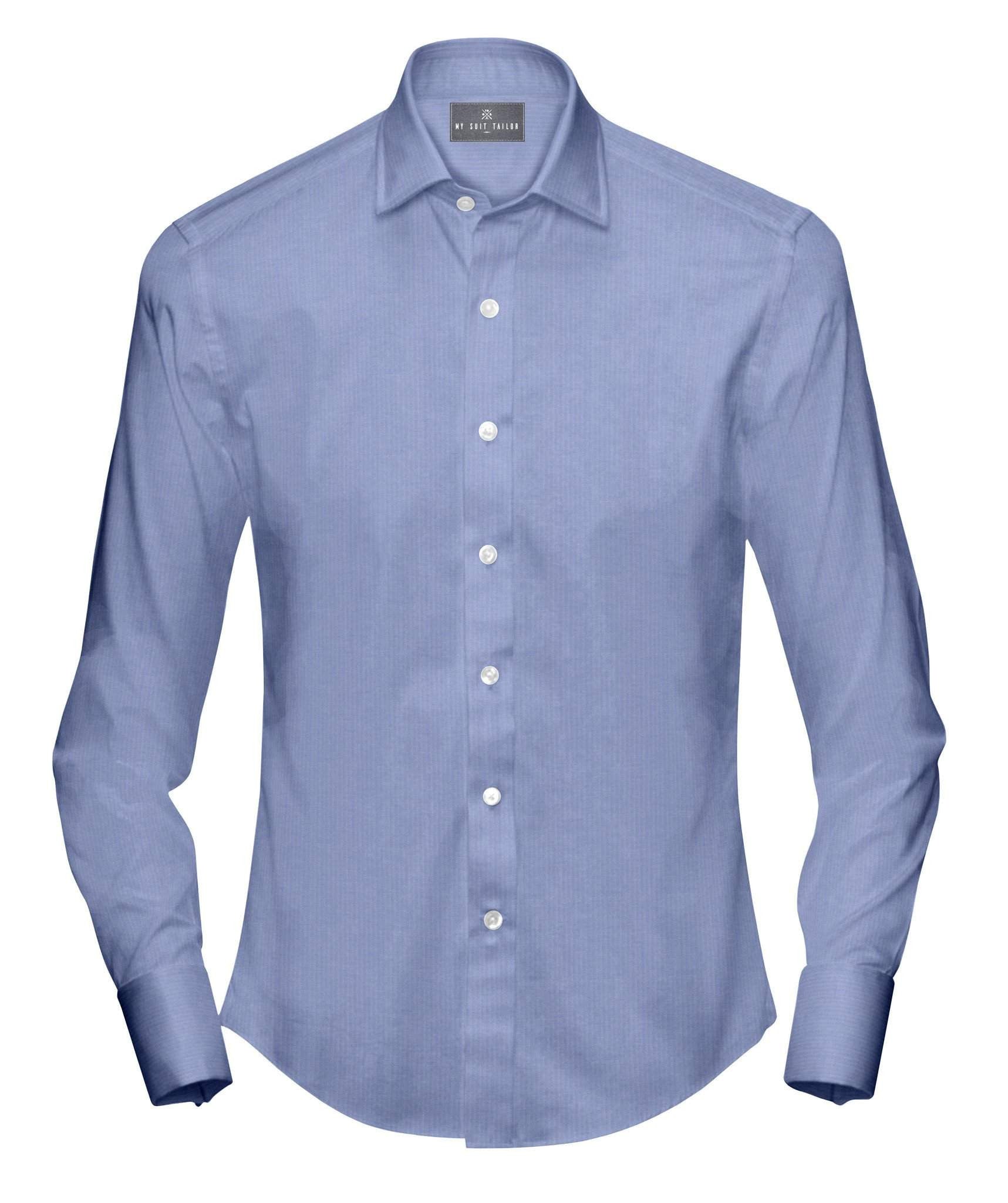Tailored Shirts for Men: Buy Royal Blue Herringbone Dress Shirt | My Suit Tailor Slim / XL - 17 Tailored Shirts for Men: Buy Royal Blue Herringbone Dress Shirt | My Suit Tailor Slim / XL - 17