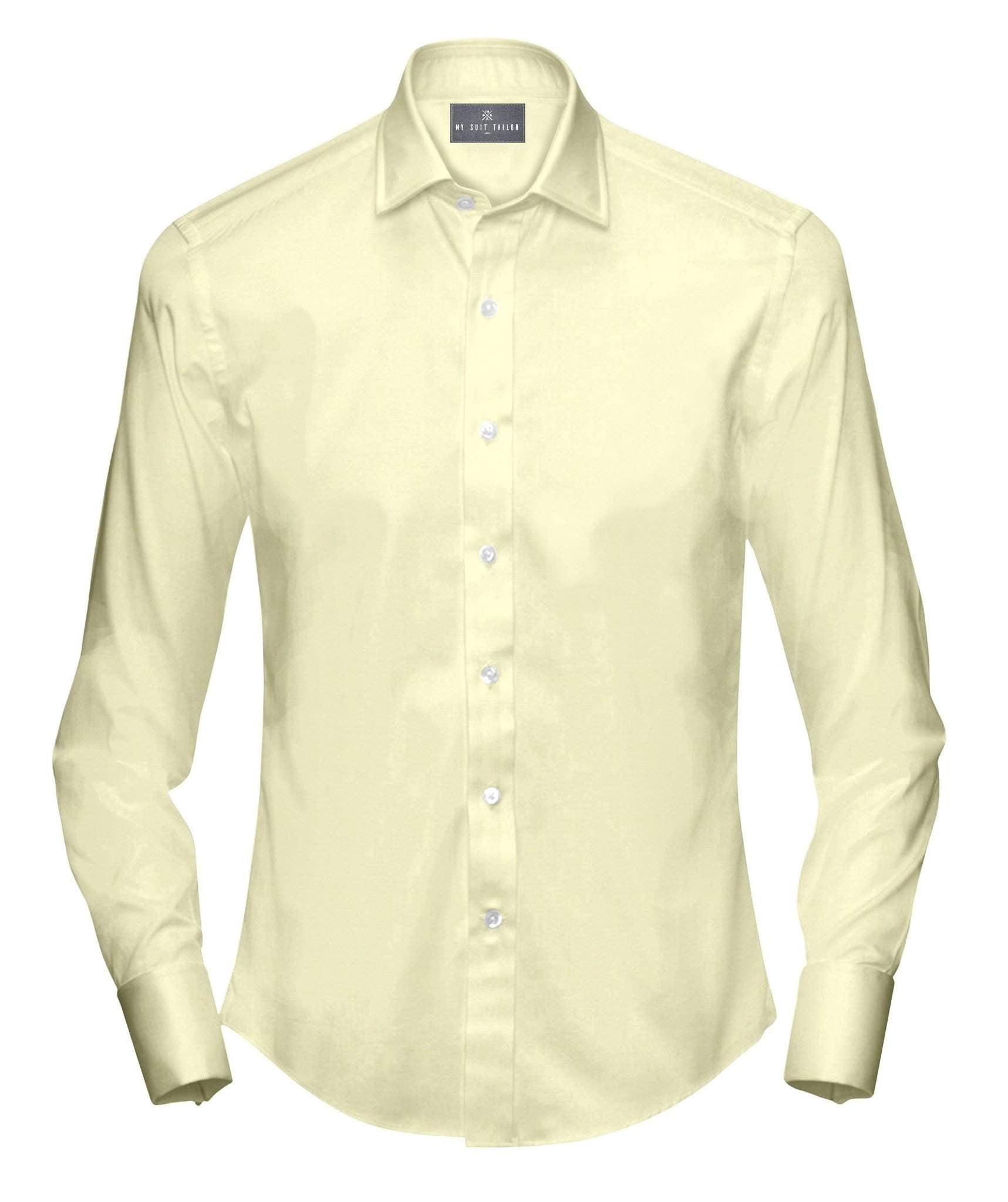 Tailored Shirts for Men: Buy Yellow Dress Shirt | My Suit Tailor Slim / XS