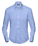 Buy Tailored Shirt for men: Blue Herringbone Shirt| My Suit Tailor