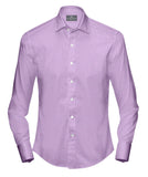 Buy Tailored Shirt for men: Purple Herringbone Dress Shirt| My Suit Tailor